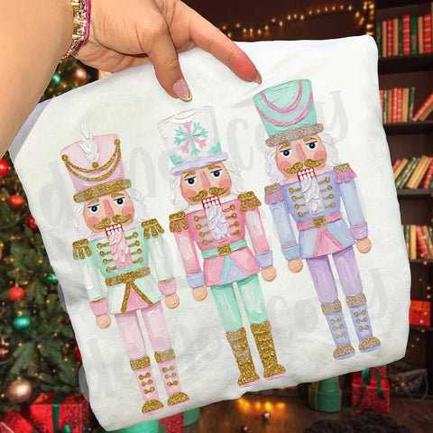 Pastel nutcrackers comfort color tee