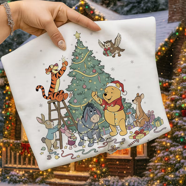 Vintage Pooh Christmas sweatshirt