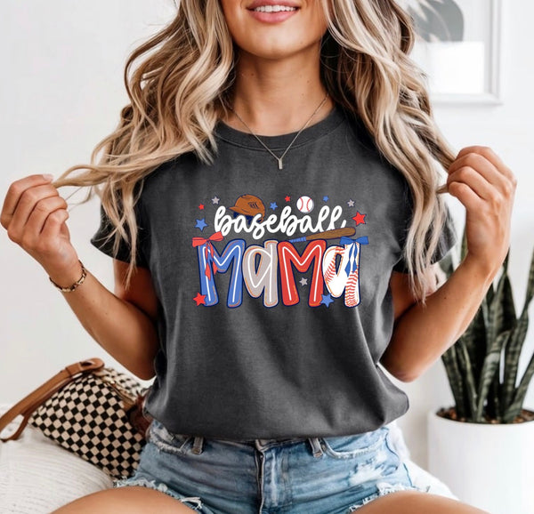 Baseball mama comfort color
