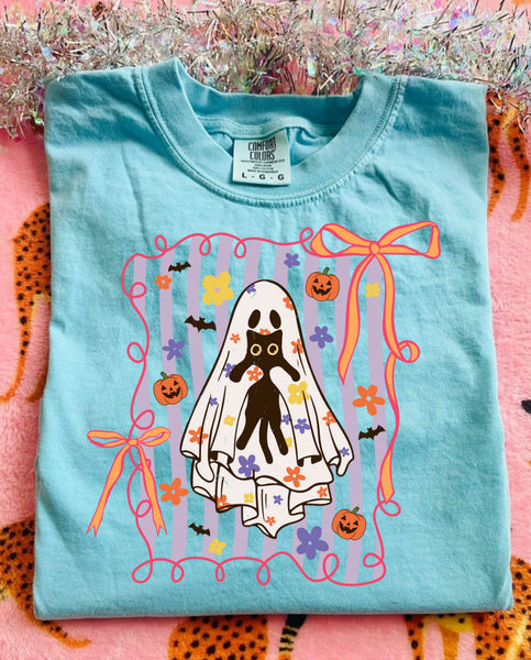 Ghost kitty tee
