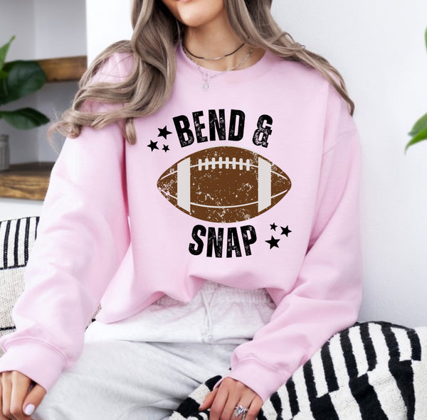 Bend and snap sweatshirt