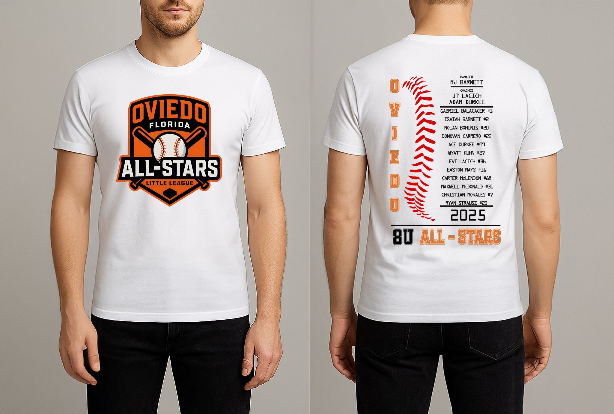 ALL STARS 8U TSHIRT (COACHES RJ/JT/ADAM)