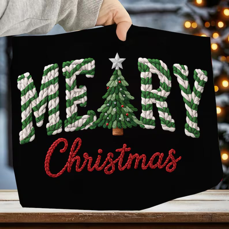 Faux Merry Christmas sweatshirt
