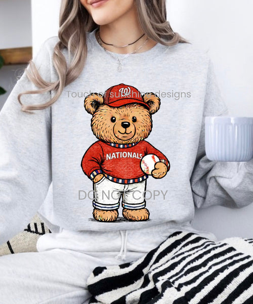 Vintage Baseball Teddy Bear tshirt