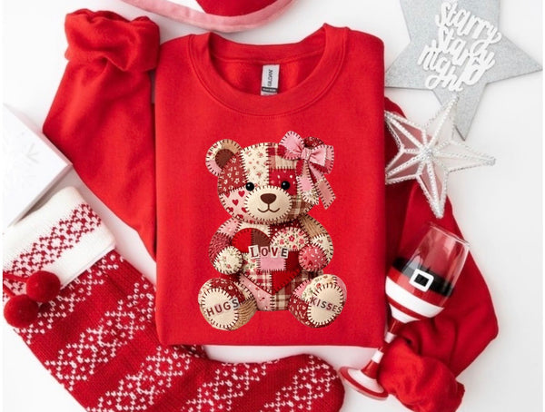Valentine Patchwork Bear
