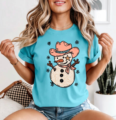 Cowboy snowman
