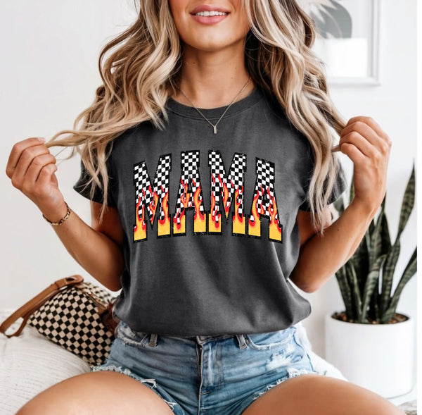 Flame checkered mama