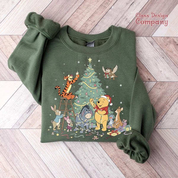 Vintage Pooh Christmas sweatshirt