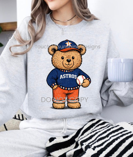 Vintage Baseball Teddy Bear tshirt