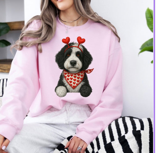 Valentine Dog sweatshirt