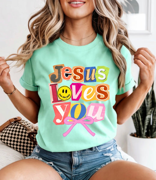 Jesus loves you comfort color