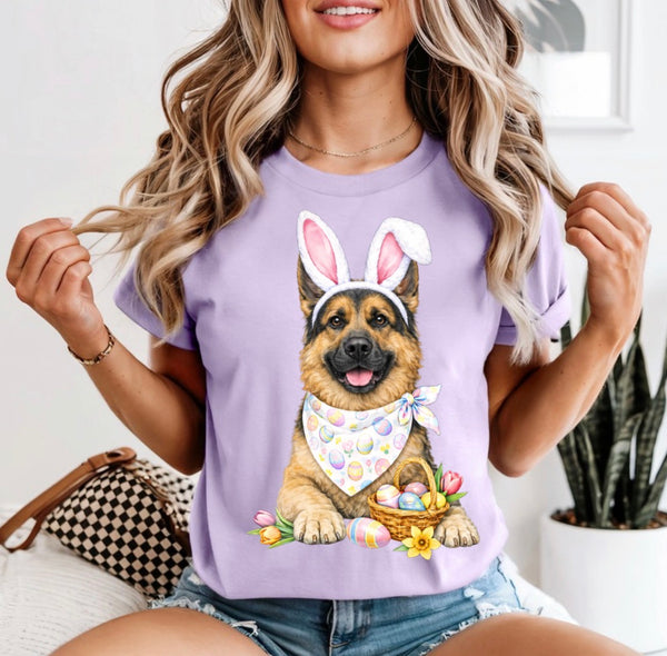Easter Dogs comfort color tee