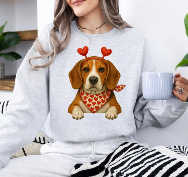 Valentine Dog sweatshirt