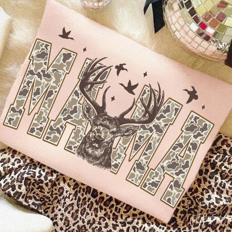 Camo Deer Mama sweatshirt