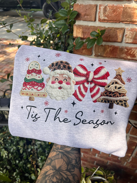 Faux Plush Tis the season sweatshirt