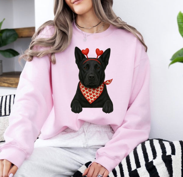Valentine Dog sweatshirt