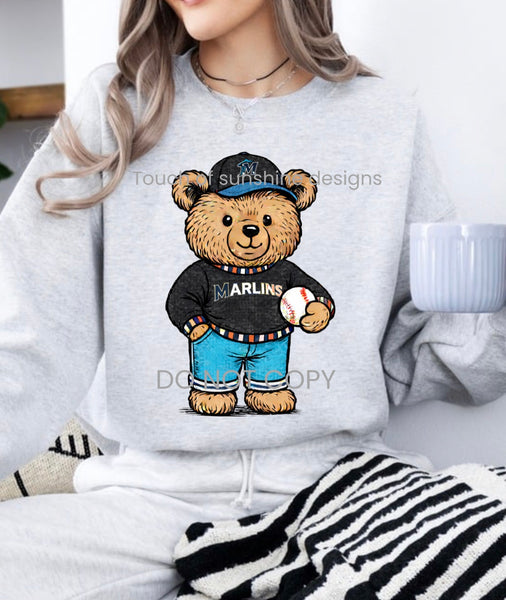 Vintage Baseball Teddy Bear tshirt