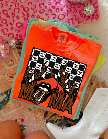 COMFORT COLOR checkered tongue mama