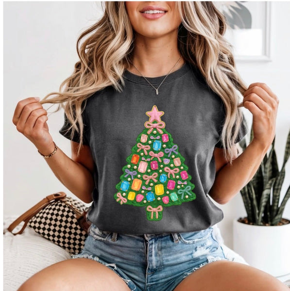 Faux diamond Christmas tree comfort color