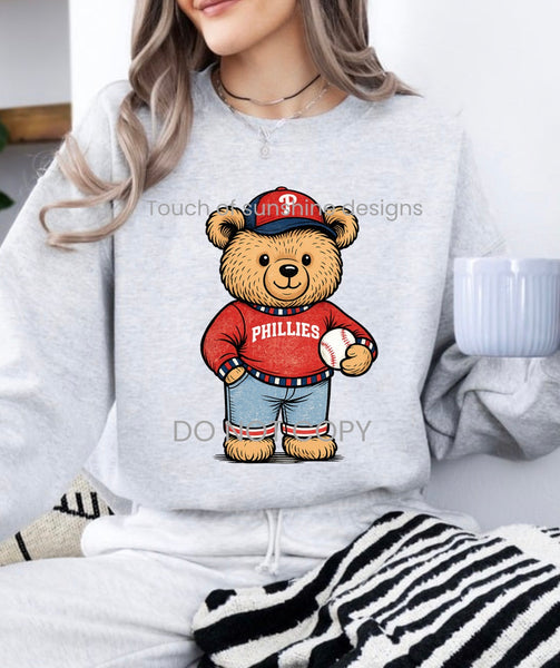 Vintage Baseball Teddy Bear tshirt