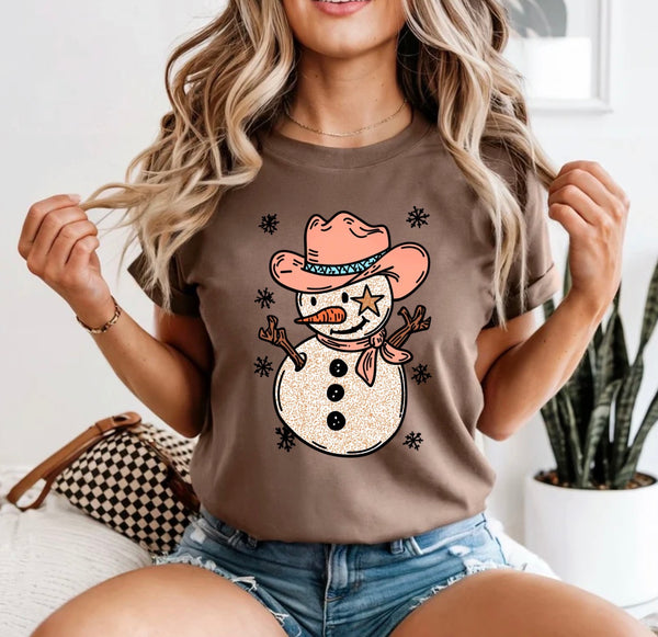 Cowboy snowman