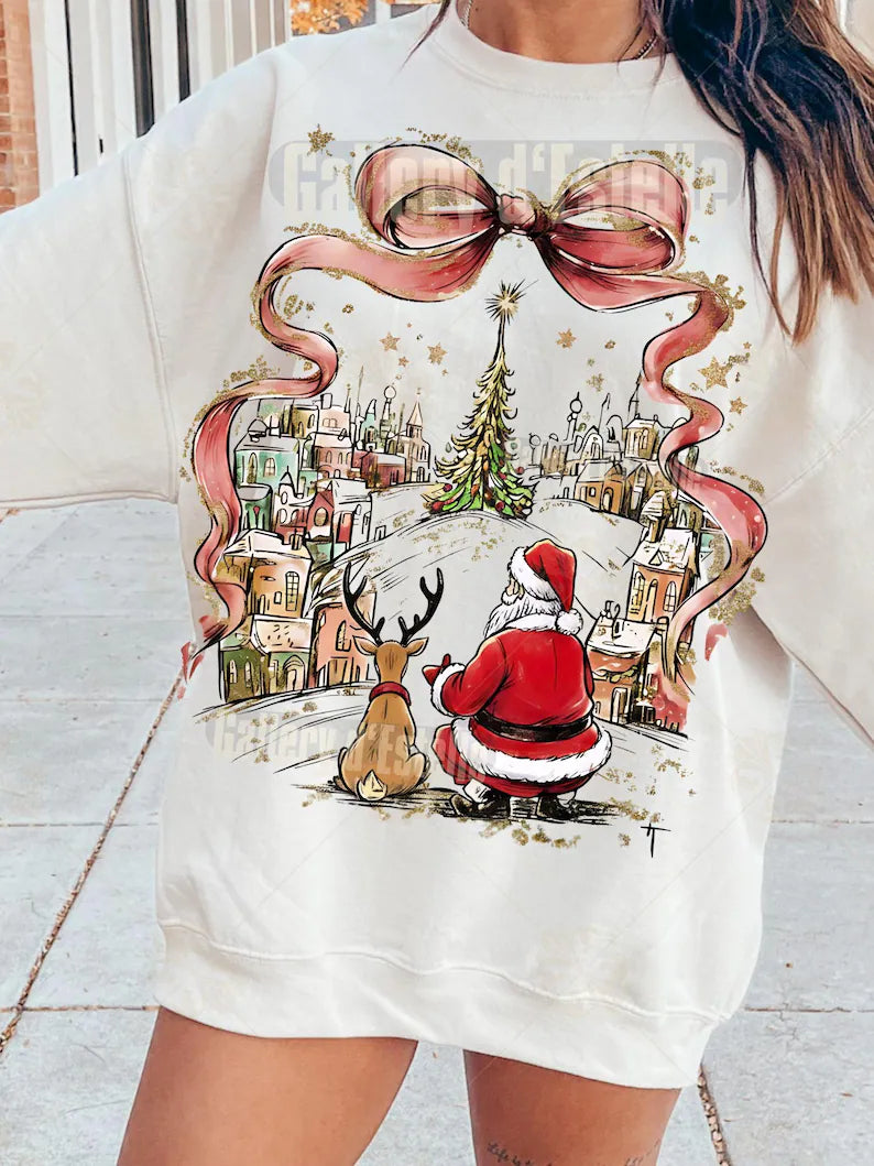 Coquette christmas town sweatshirt
