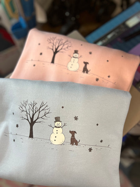 Snowman & Doggie crewneck