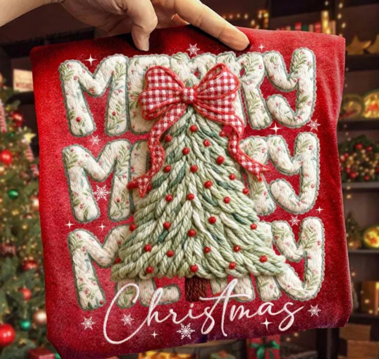 Faux Christmas Merry merry sweatshirt