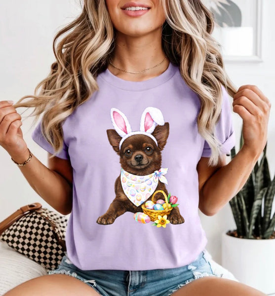 Easter Dogs comfort color tee