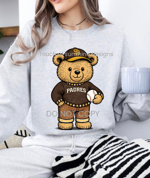 Vintage Baseball Teddy Bear tshirt