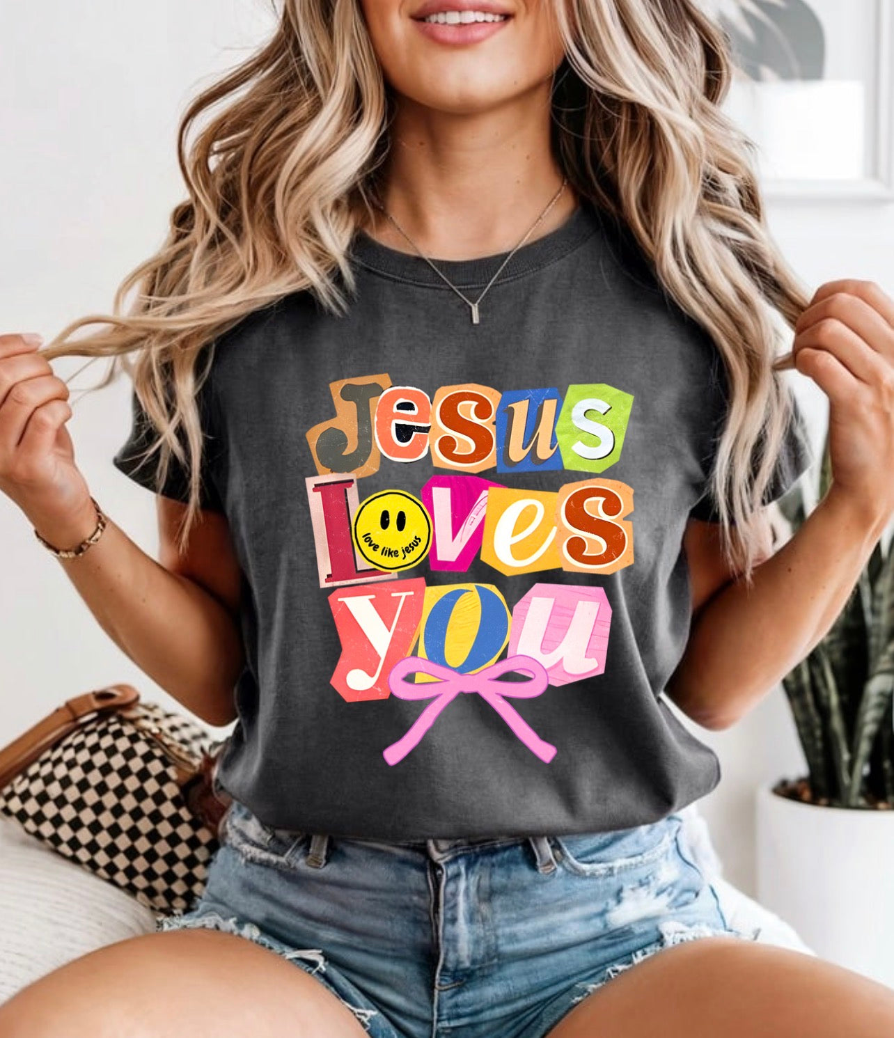 Jesus loves you comfort color