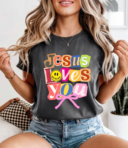 Jesus loves you comfort color