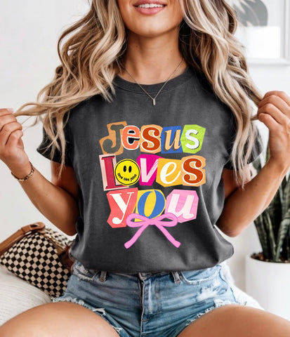 Jesus loves you comfort color