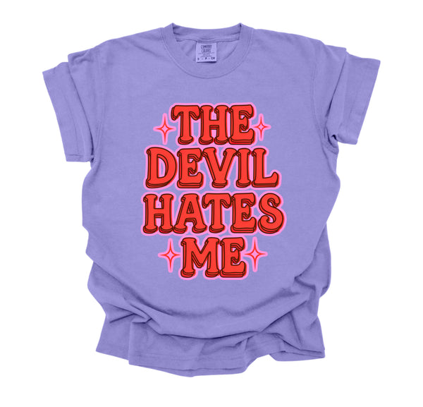 COMFORT COLORS the devil hates me