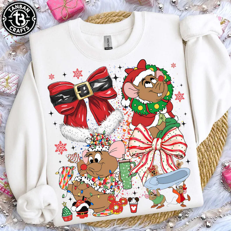 Christmas mouse sweatshirt