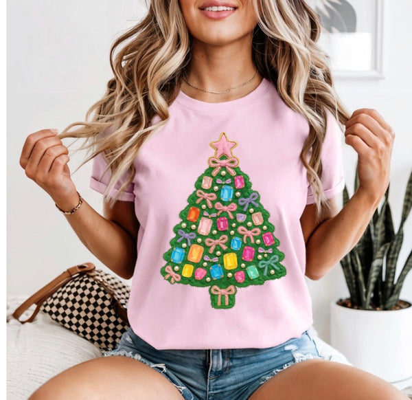 Faux diamond Christmas tree comfort color