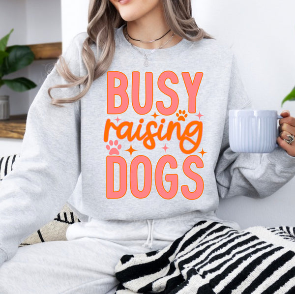 Busy raising dogs