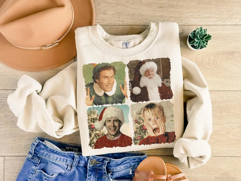 Vintage Christmas movie sweatshirt
