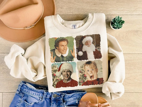 Vintage Christmas movie sweatshirt