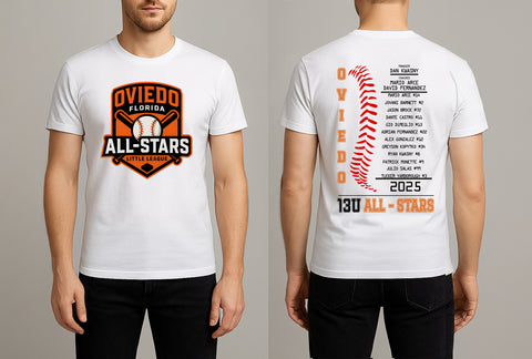 ALL STARS 13U TSHIRT (COACHES DAN/MARIO/DAVID)