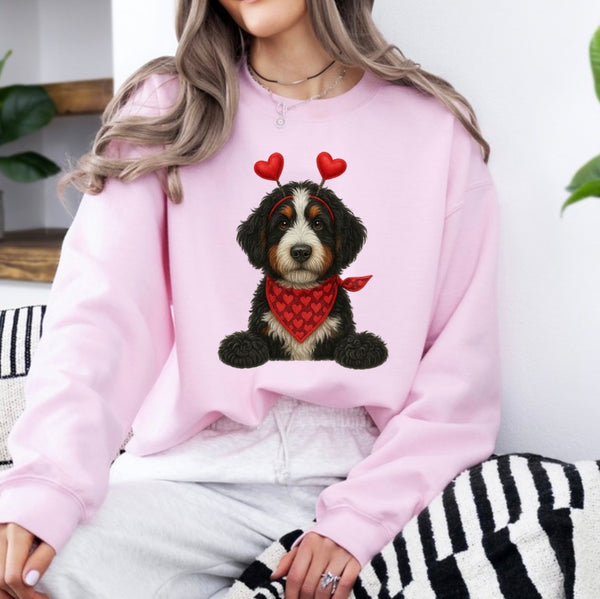 Valentine Dog sweatshirt