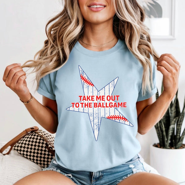 Take me out to the Ball game comfort color star