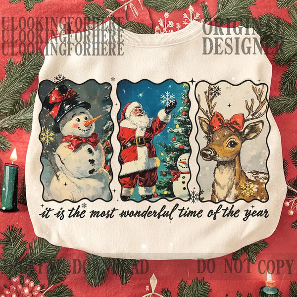 Vintage wonderful time of the year sweatshirt