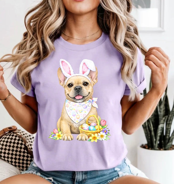 Easter Dogs comfort color tee