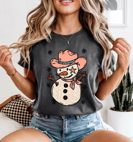 Cowboy snowman