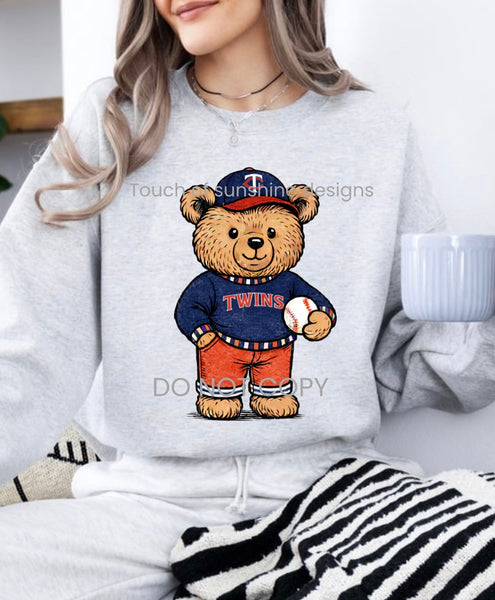 Vintage Baseball Teddy Bear tshirt