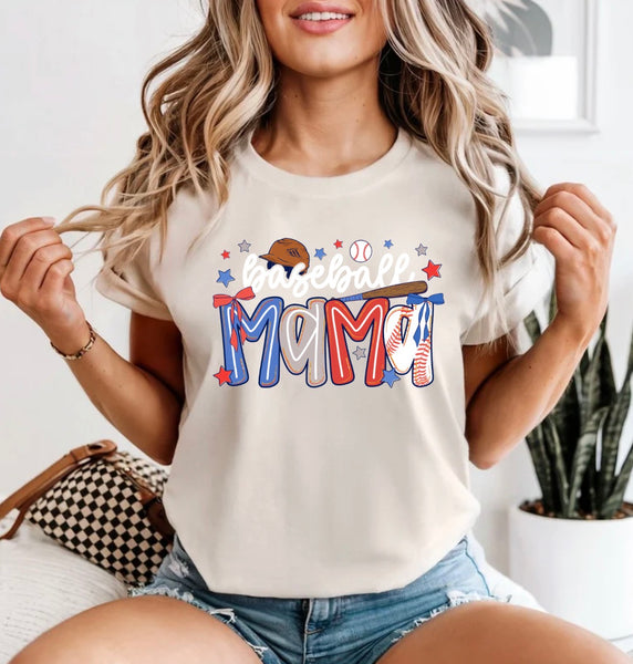Baseball mama comfort color