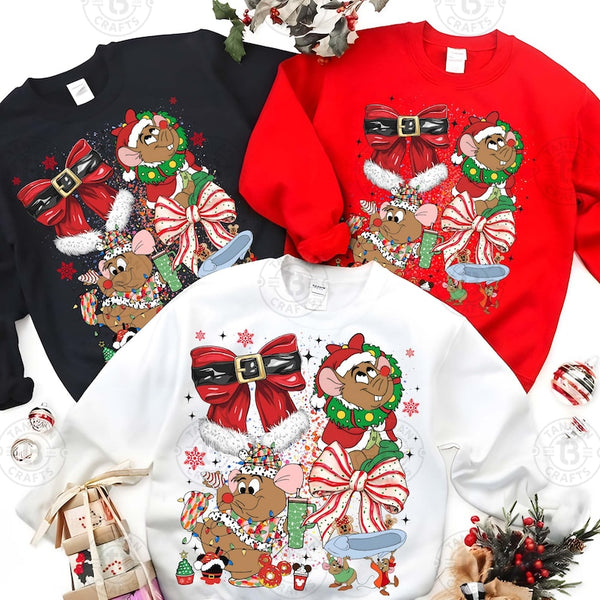 Christmas mouse sweatshirt
