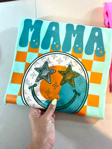 COMFORT COLORS Star checkered mama tee