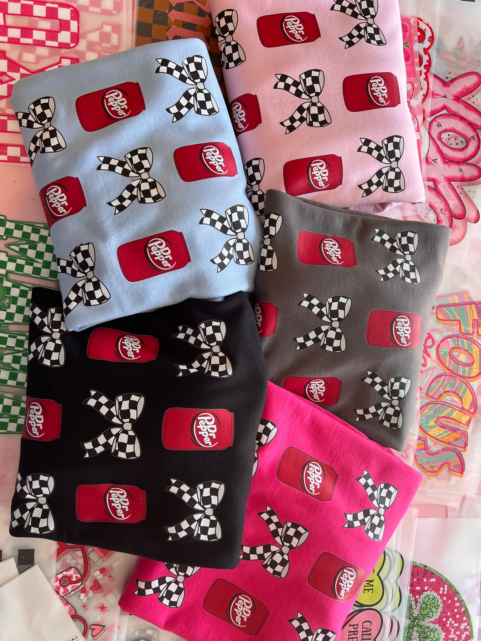 Pepper coquette with checker bows